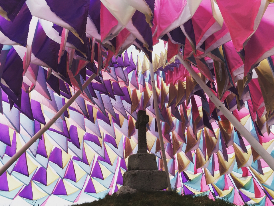 fantastical architecture art and design neon in the studio