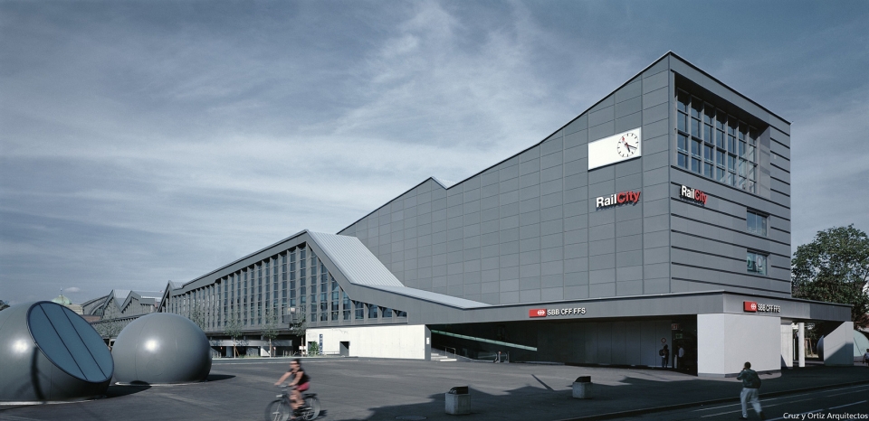 basel sbb railway station by cruz y ortiz arquitectos