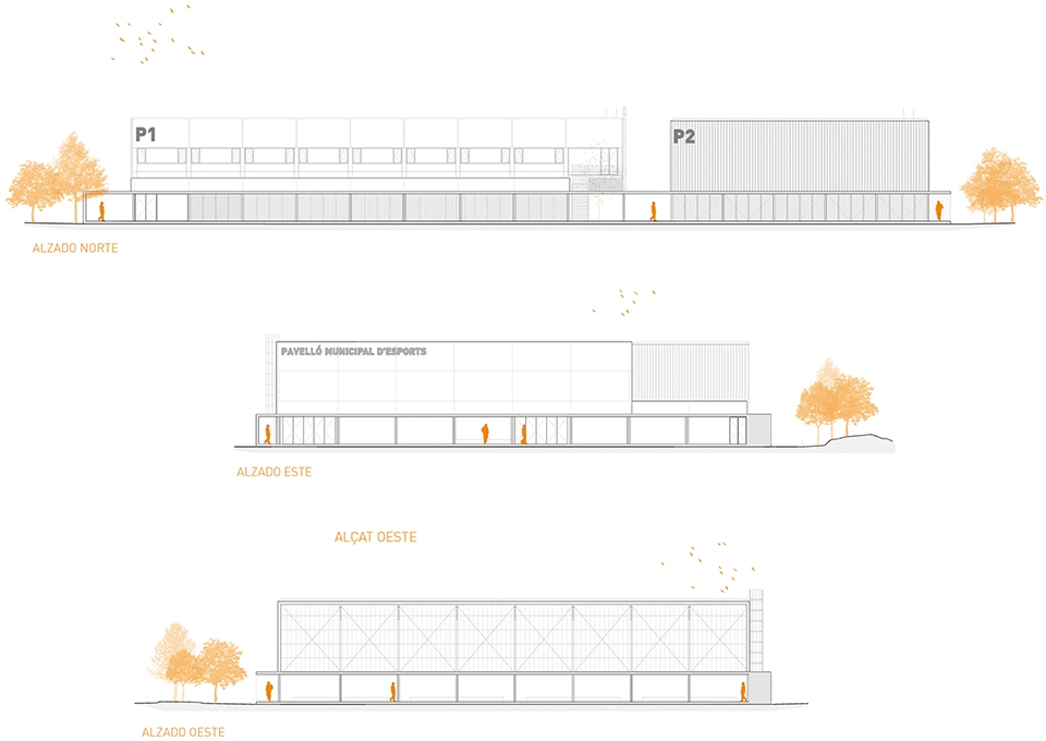 interior reform and expansion of the vila seca municipal sports pavilion by nam arquitectura