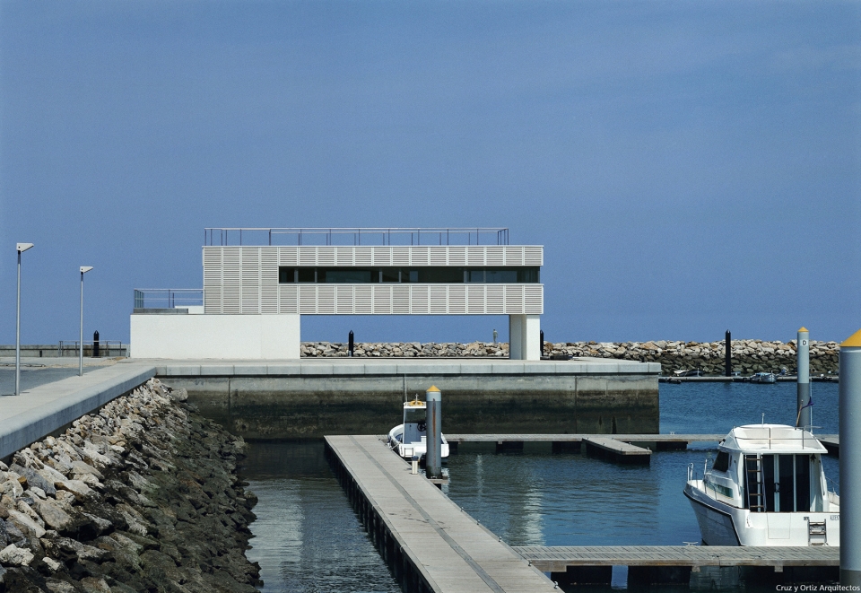marina and fishing port in chipiona captaincy commercial and warehouses buildings by cruz y ortiz arquitectos
