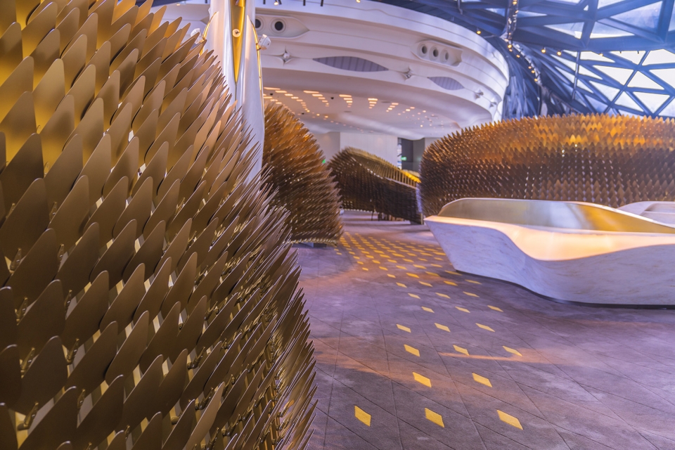 unique dining pods for morpheus hotel by uap