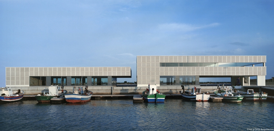 marina and fishing port in chipiona captaincy commercial and warehouses buildings by cruz y ortiz arquitectos
