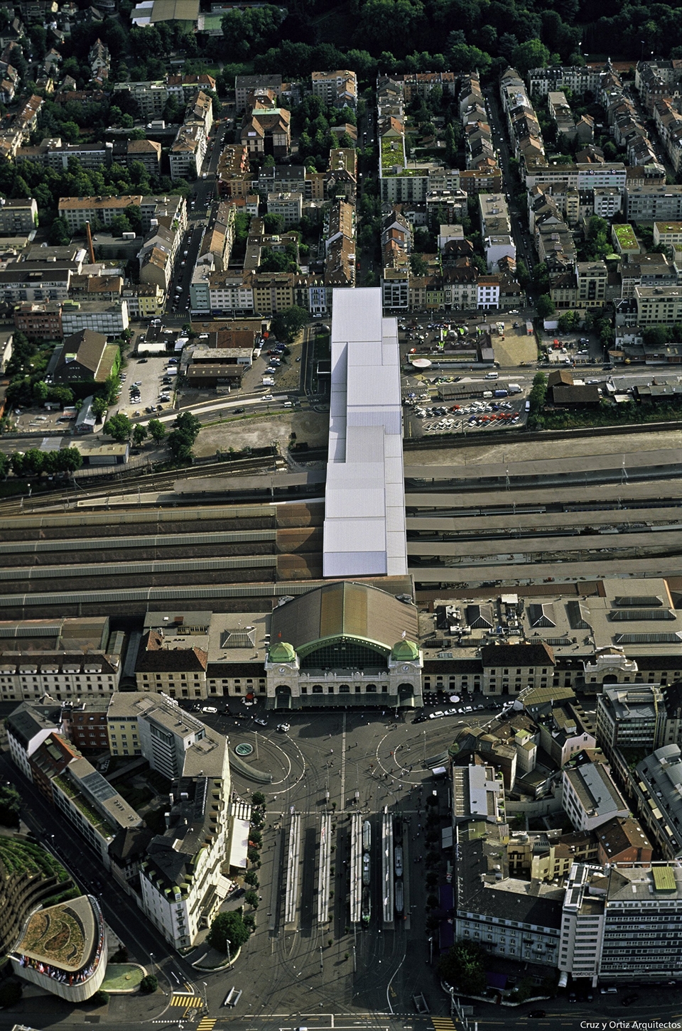 basel sbb railway station by cruz y ortiz arquitectos