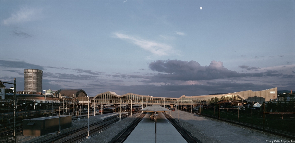 basel sbb railway station by cruz y ortiz arquitectos