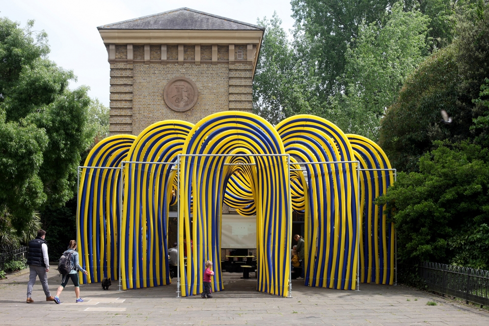 fantastical architecture art and design neon in the studio