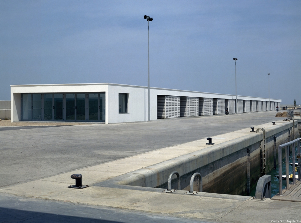 marina and fishing port in chipiona captaincy commercial and warehouses buildings by cruz y ortiz arquitectos