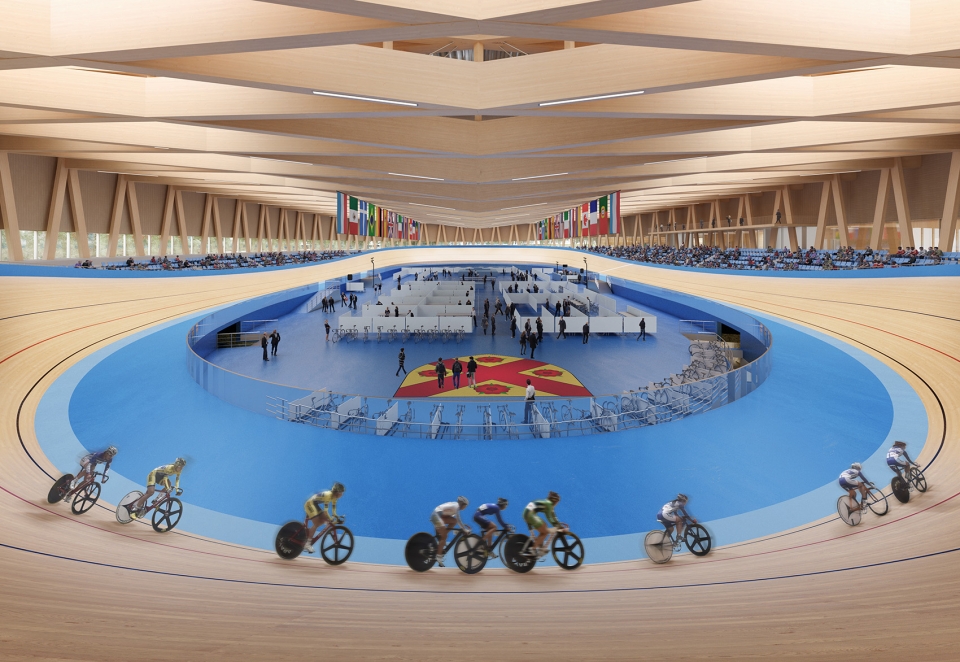 mondorf les bains velodrome and sports complex luxembourg by mecanoo and metaform