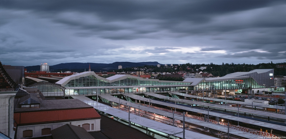 basel sbb railway station by cruz y ortiz arquitectos
