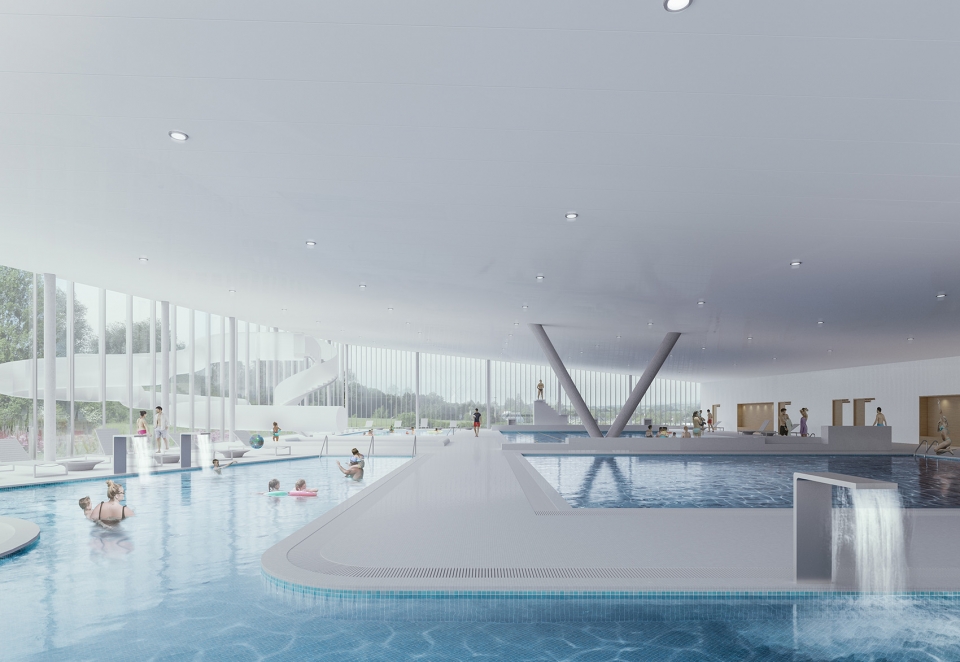 mondorf les bains velodrome and sports complex luxembourg by mecanoo and metaform