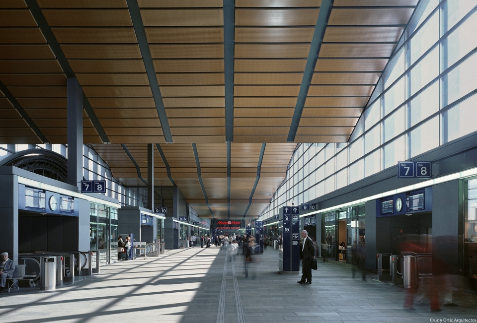 basel sbb railway station by cruz y ortiz arquitectos