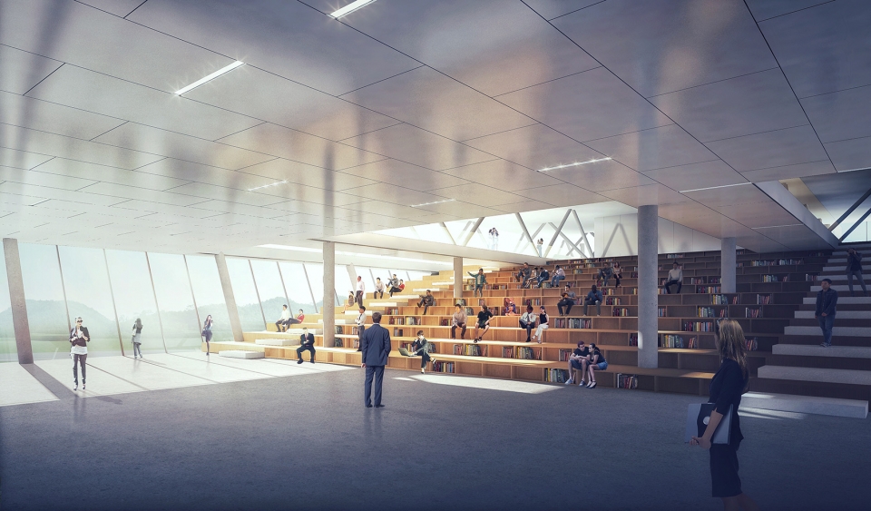 dalang culture and sports center china by cube design