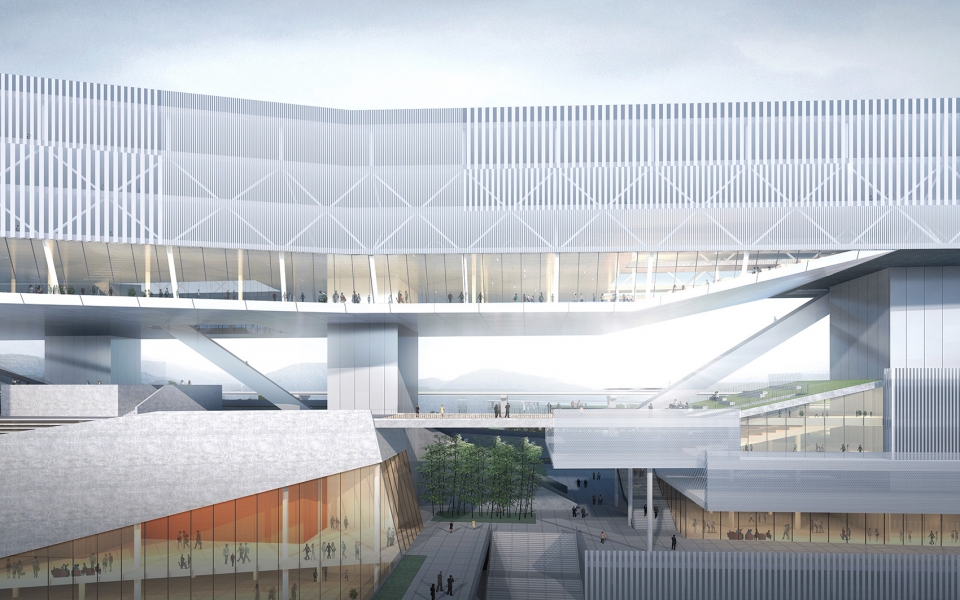 dalang culture and sports center china by cube design