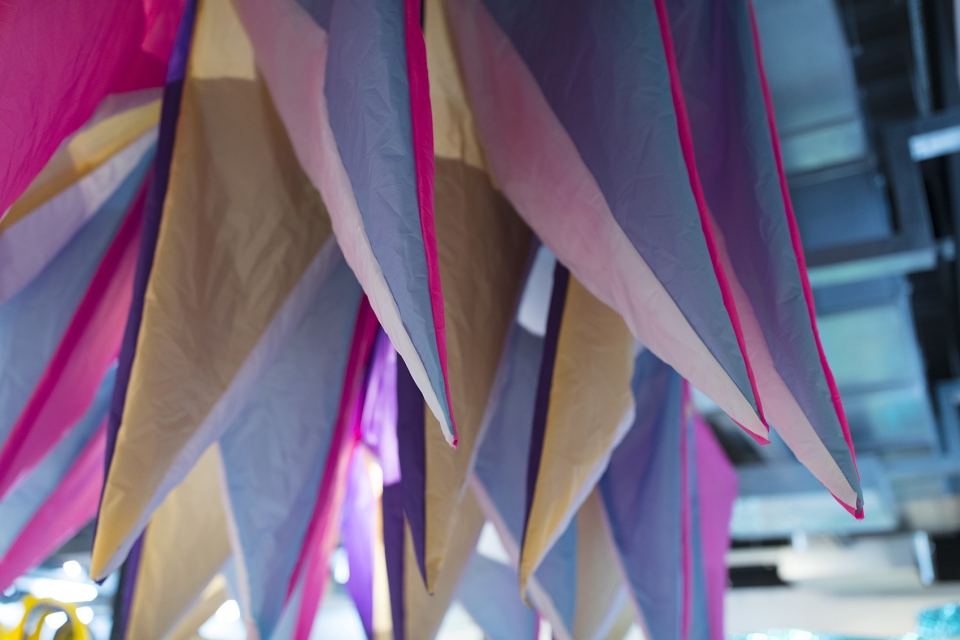 fantastical architecture art and design neon in the studio