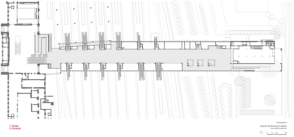 basel sbb railway station by cruz y ortiz arquitectos