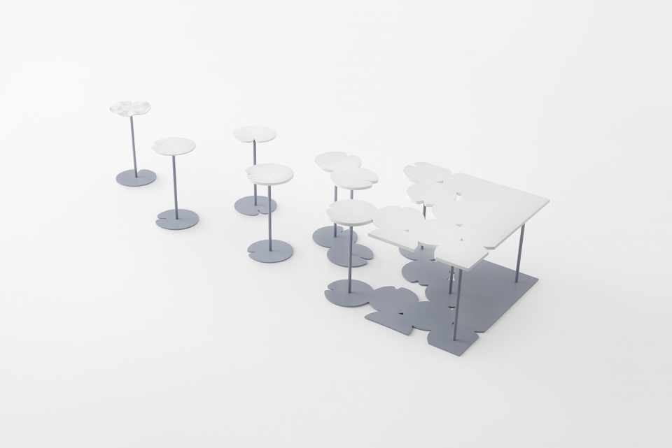 hasu and handle flower for sevres by nendo