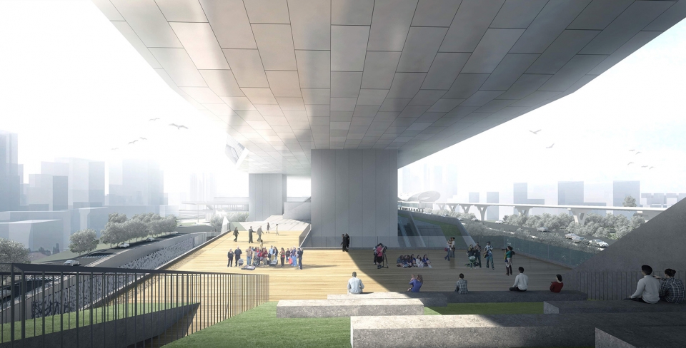 dalang culture and sports center china by cube design
