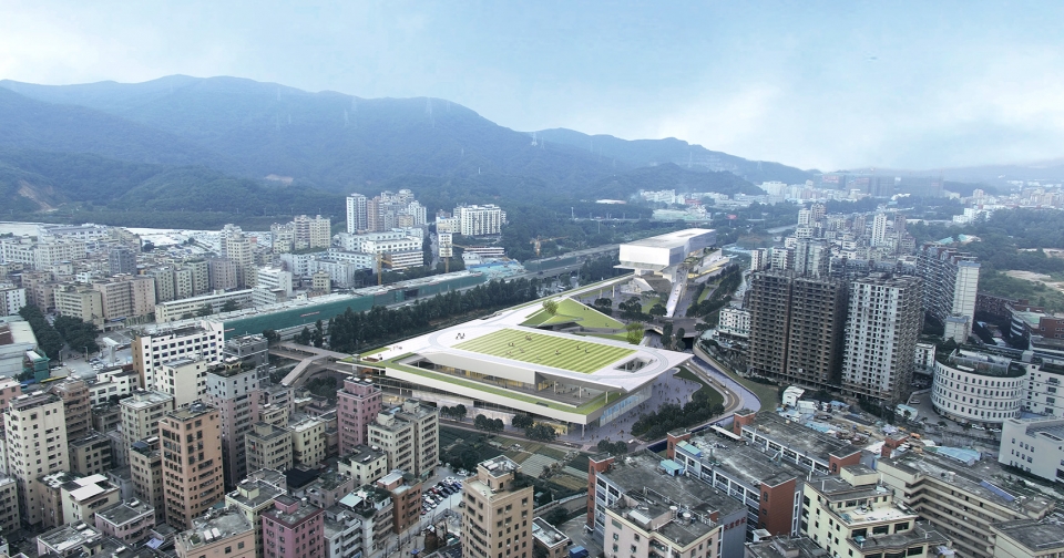 dalang culture and sports center china by cube design