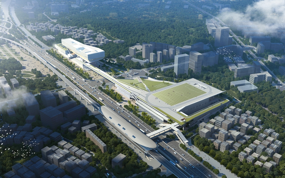 dalang culture and sports center china by cube design