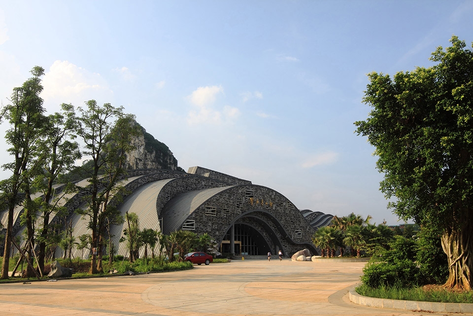 Liuzhou strange stone pavilion China by Zhanghua Architects