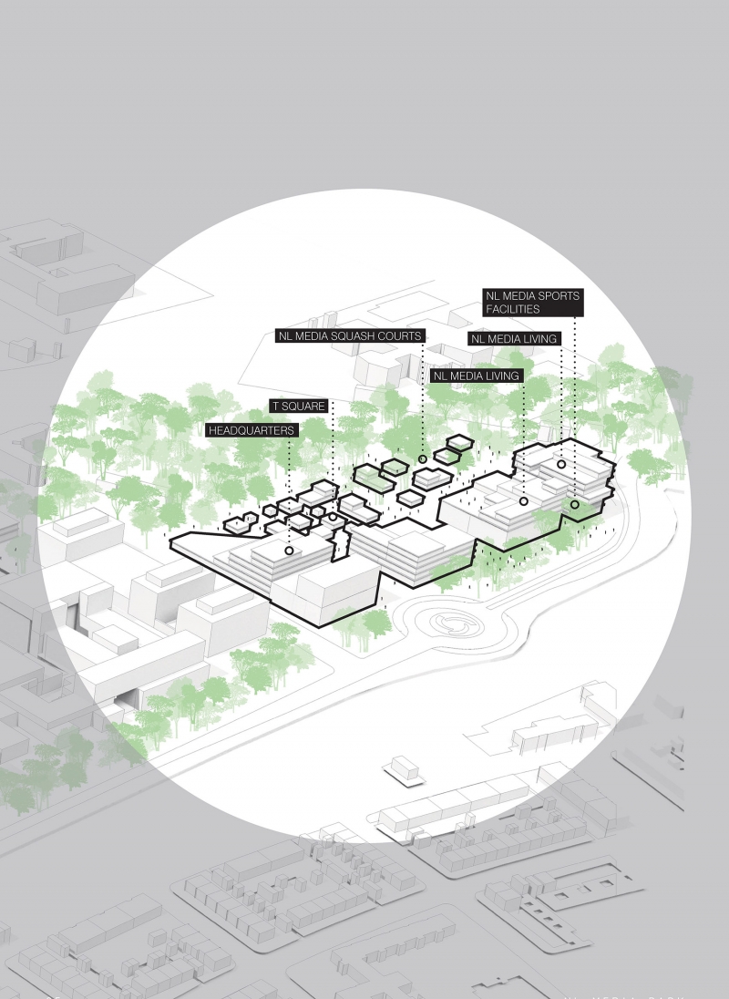 Hilversum Media Park 2030 Netherlands by UNStudio
