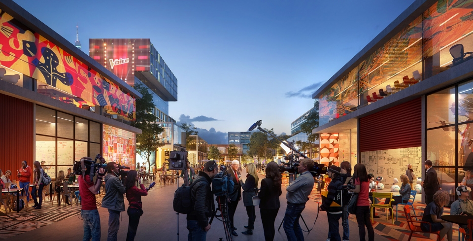 Hilversum Media Park 2030 Netherlands by UNStudio