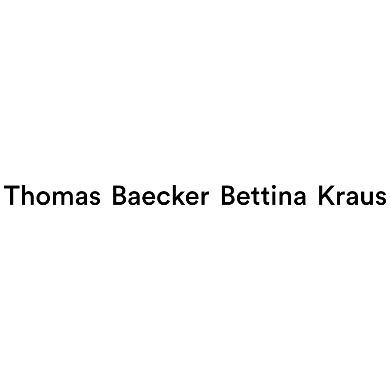 Thomas Baecker Bettina Kraus