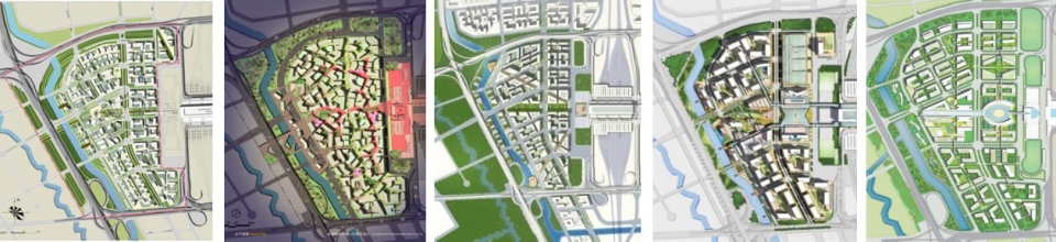 图12:五家公司的虹桥商务区城市设计方案 1
