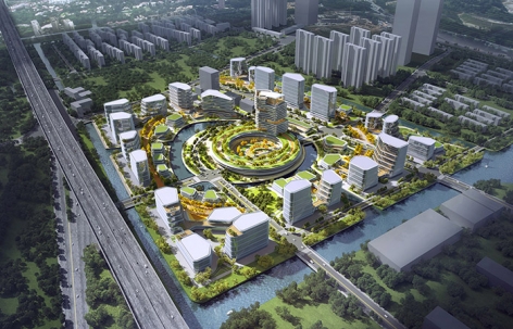 立木赢得上海智能医疗岛城市设计 / 立木设计研究室