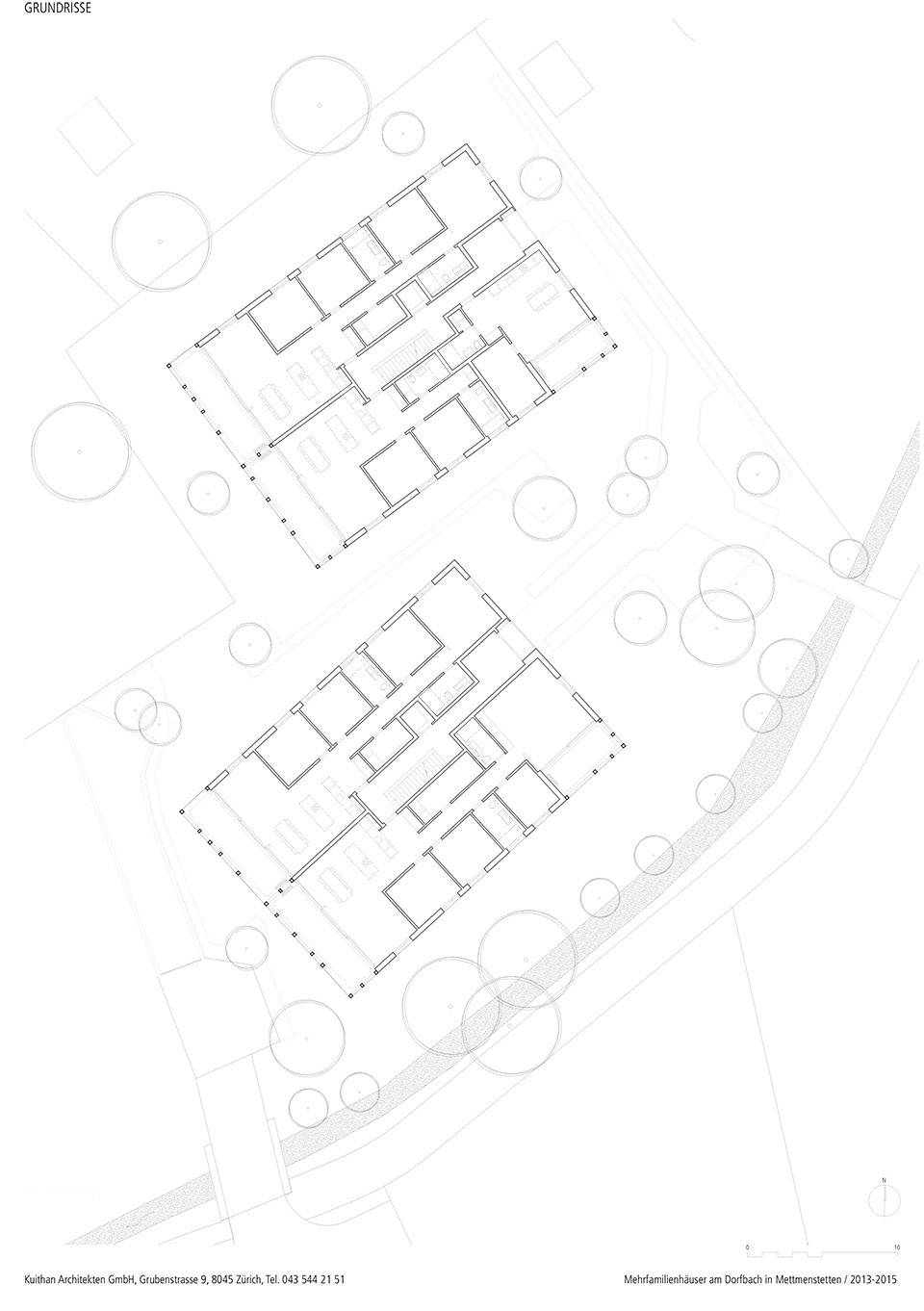 Apartment Buildings Mettmenstetten Switzerland by Guithan Architekten GmbH