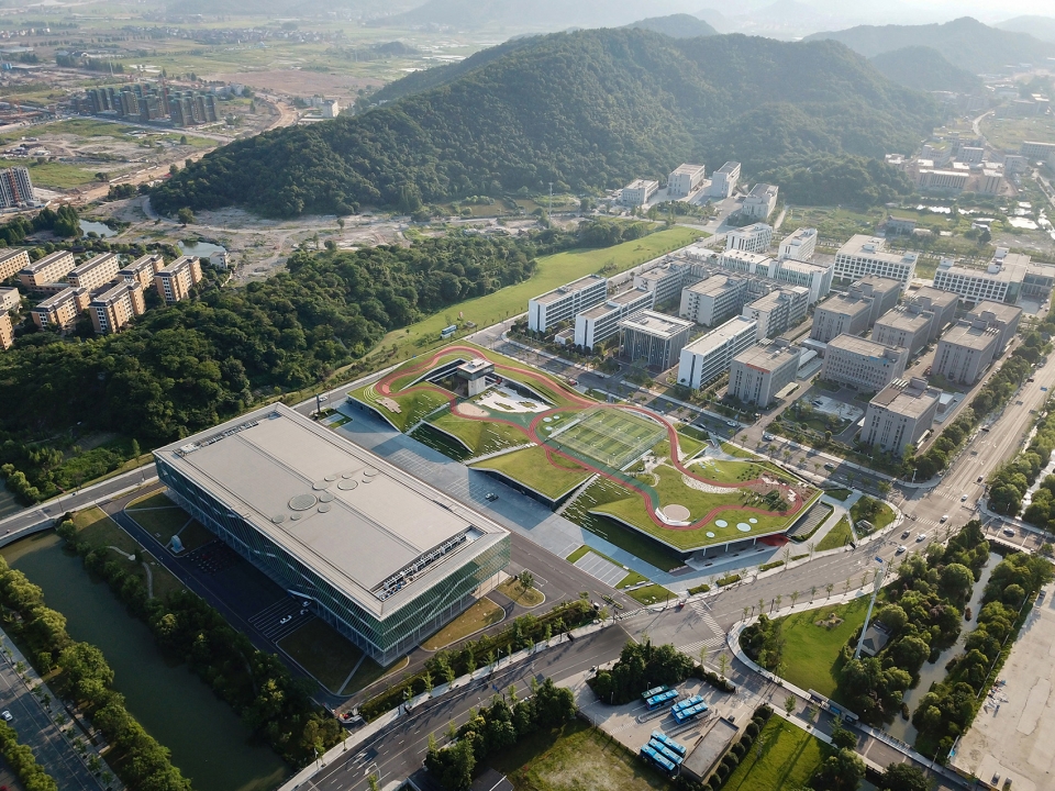 second stage of hangzhou cloud town exhibition center china by approach design
