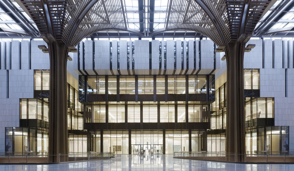 the museum of modern art of tianjin binhai cultural center china by gmp