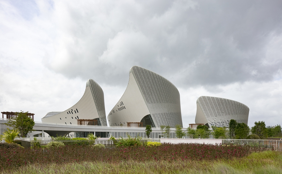 fuzhou strait culture and art centre china by pes architects