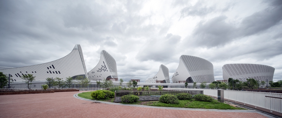 fuzhou strait culture and art centre china by pes architects
