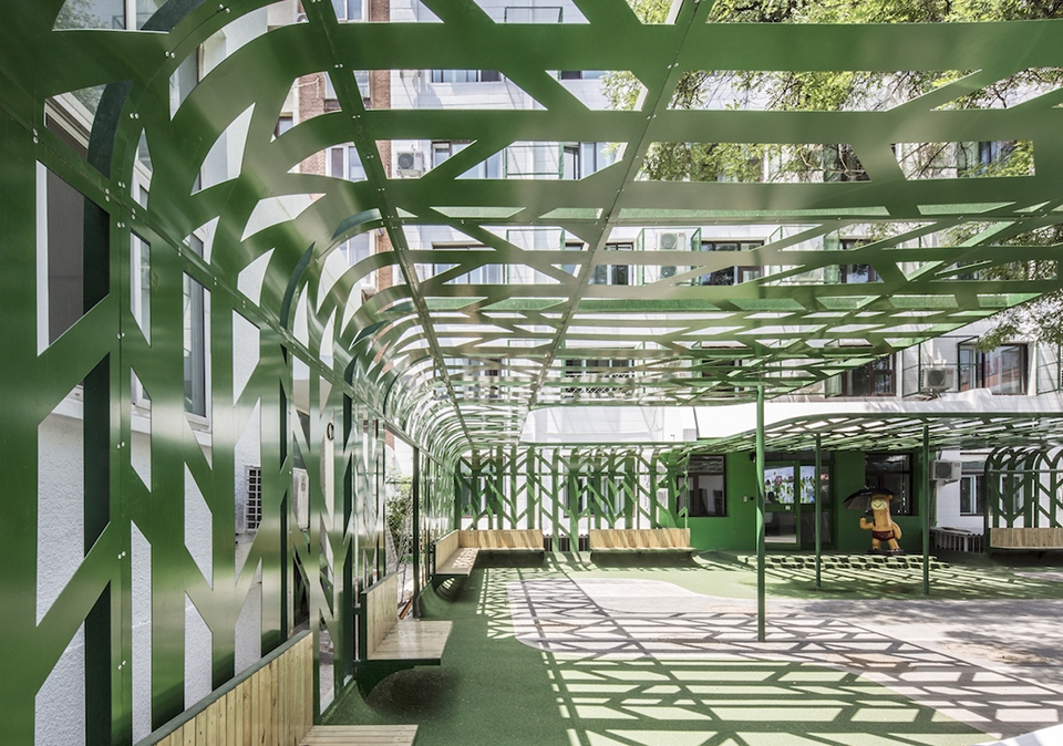 tree courtyard youth community china by mat office