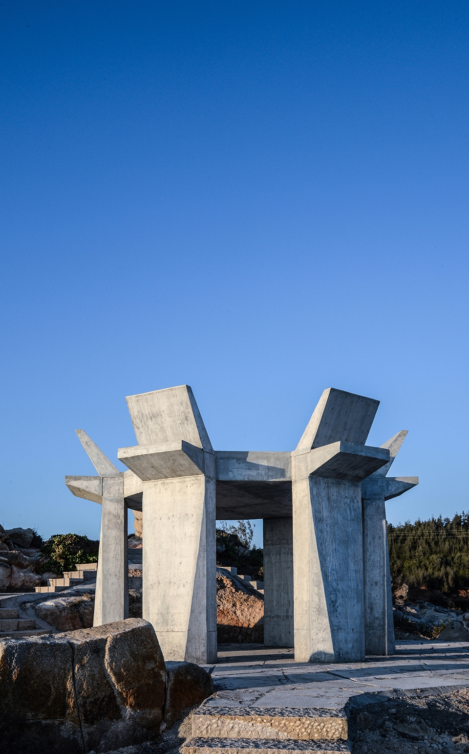 three landscape nodes of longmeiwan abstract gallery china by yin peiru architecture studio