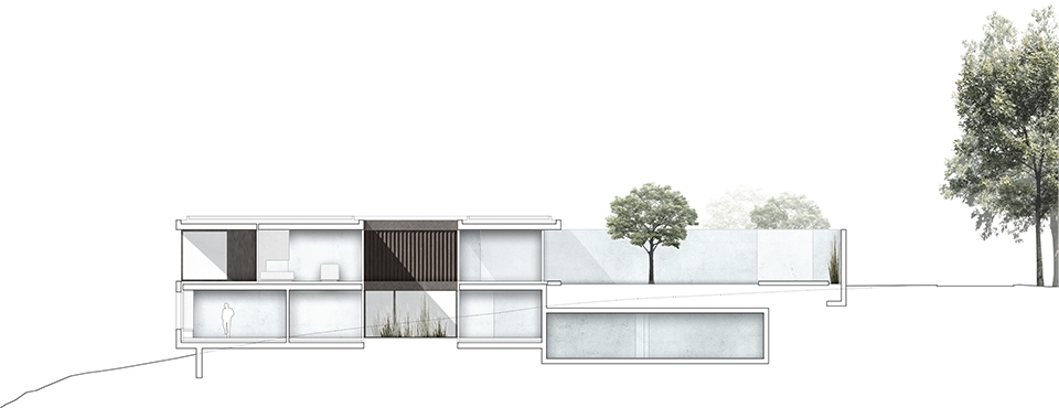 five patio houses by think architecture