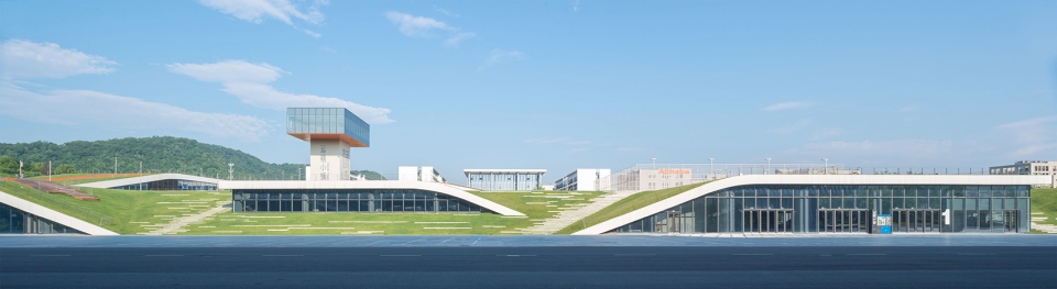 second stage of hangzhou cloud town exhibition center china by approach design