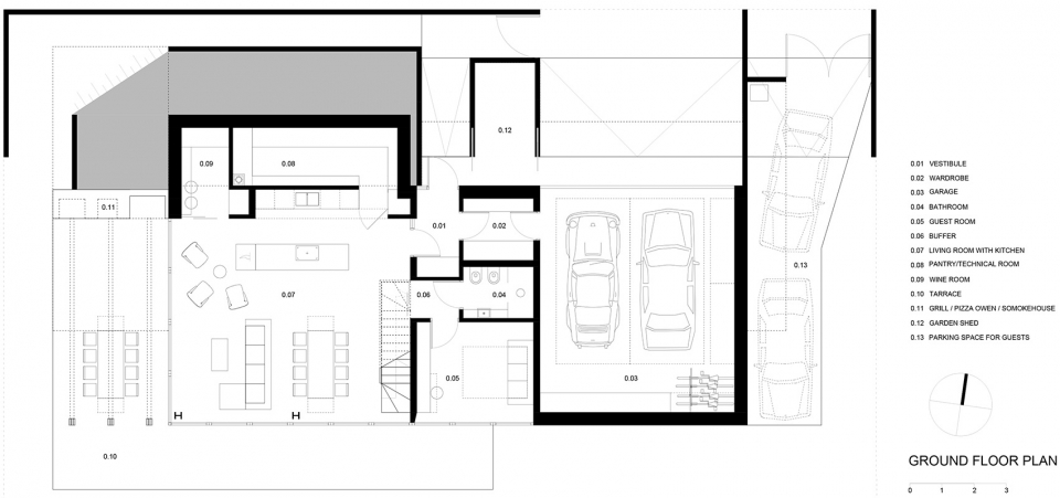 house behind the roof by superhelix pracownia projektowa