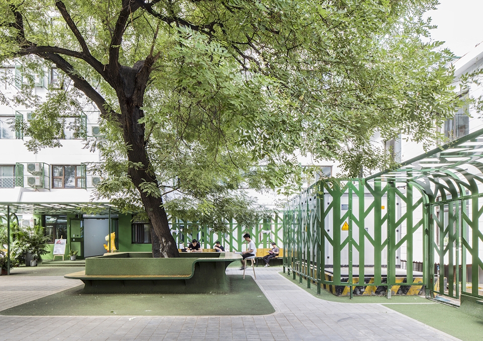 tree courtyard youth community china by mat office