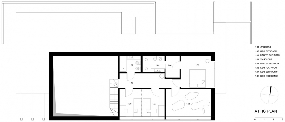 house behind the roof by superhelix pracownia projektowa