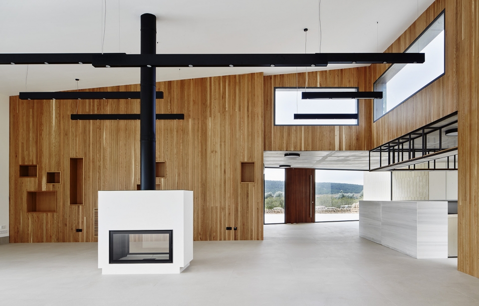 stone clubhouse by gras arquitectos