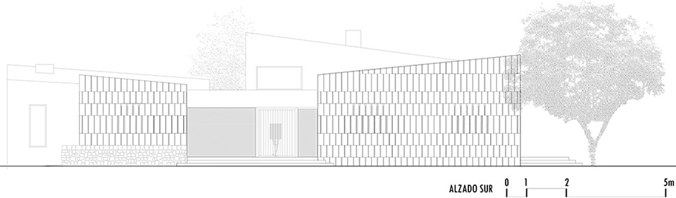 stone clubhouse by gras arquitectos