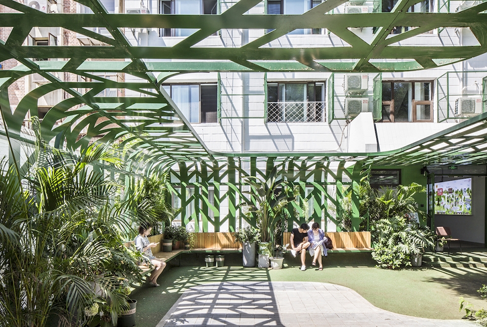 tree courtyard youth community china by mat office