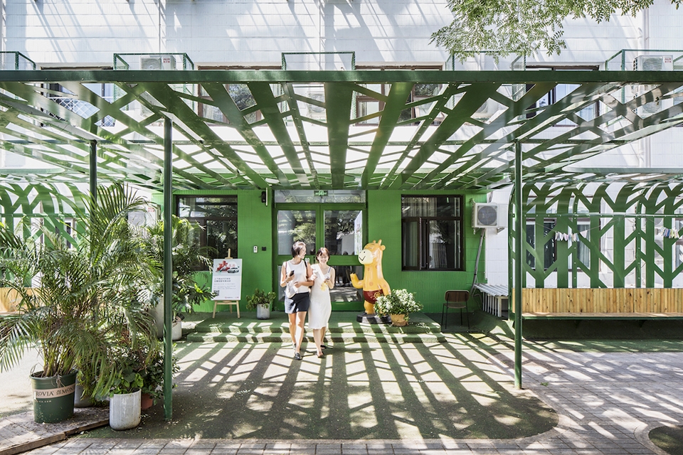 tree courtyard youth community china by mat office