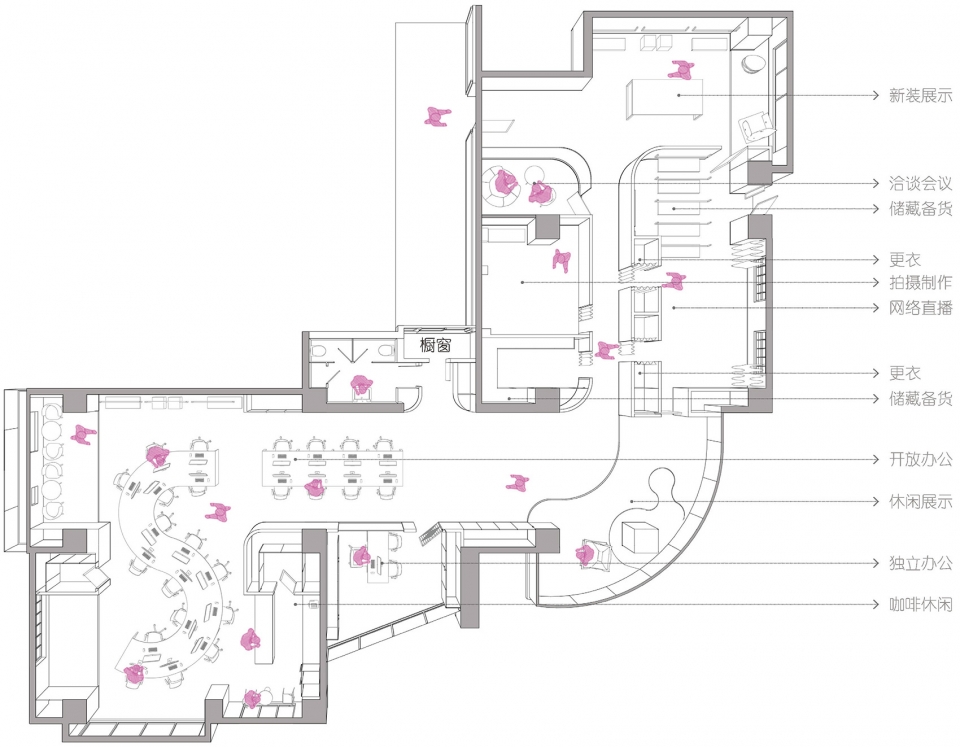 office design for 3000plus apparel china by fanaf