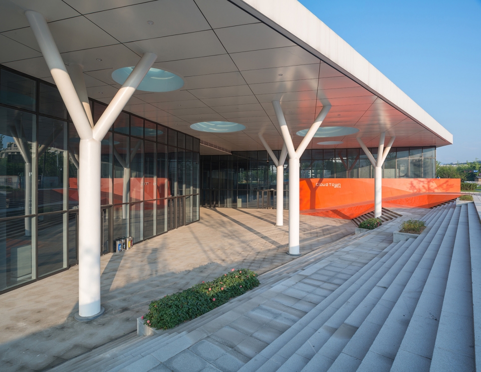 second stage of hangzhou cloud town exhibition center china by approach design