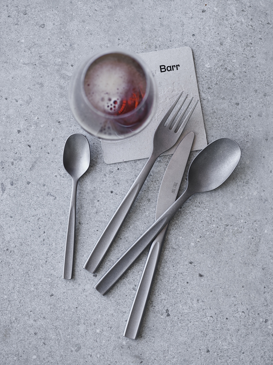cutlery set for restaurant barr by snohetta