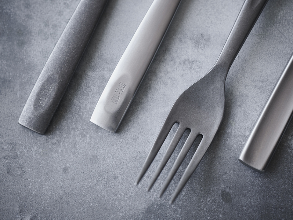 cutlery set for restaurant barr by snohetta