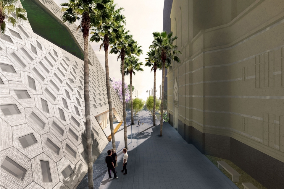 audrey irmas pavilion by oma shohei shigematsu