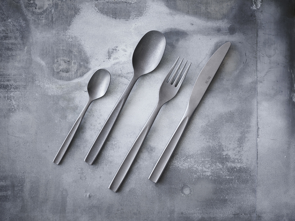 cutlery set for restaurant barr by snohetta